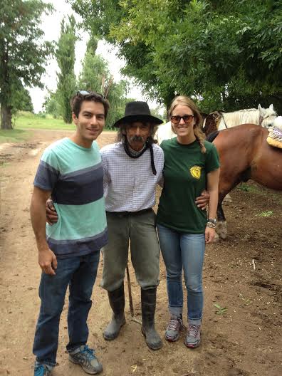 Ben and Ali with gaucho